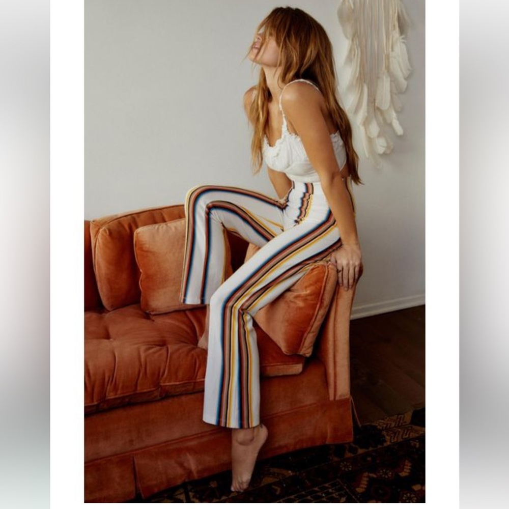 Free People Multicolor Striped Pants